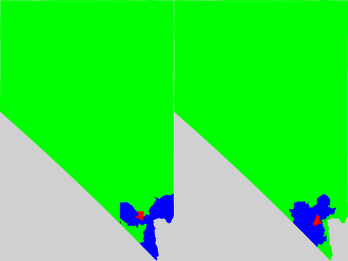 Nevada congressional district map, current and my way