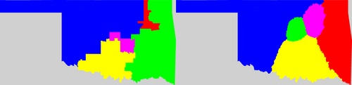 Oklahoma congressional district map, current and my way