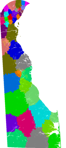 Delaware House of Representatives congressional district map, current