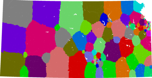 Kansas House of Representatives congressional district map, current