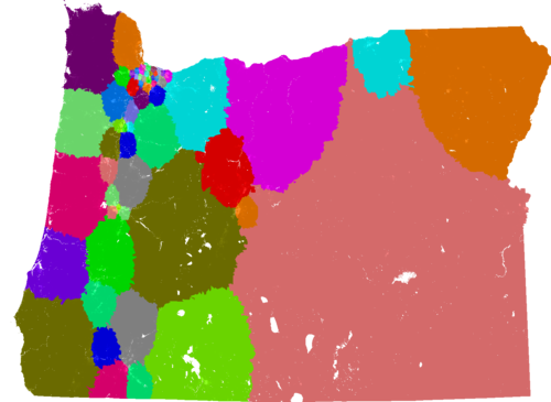 Oregon House of Representatives congressional district map, current