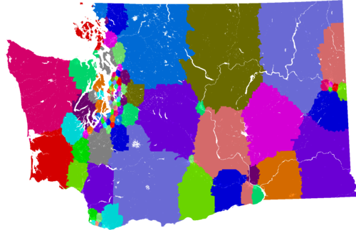 Washington House of Representatives congressional district map, current