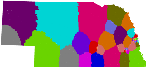 Nebraska Legislature congressional district map, current