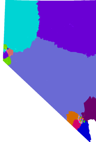 Nevada Assembly congressional district map, current